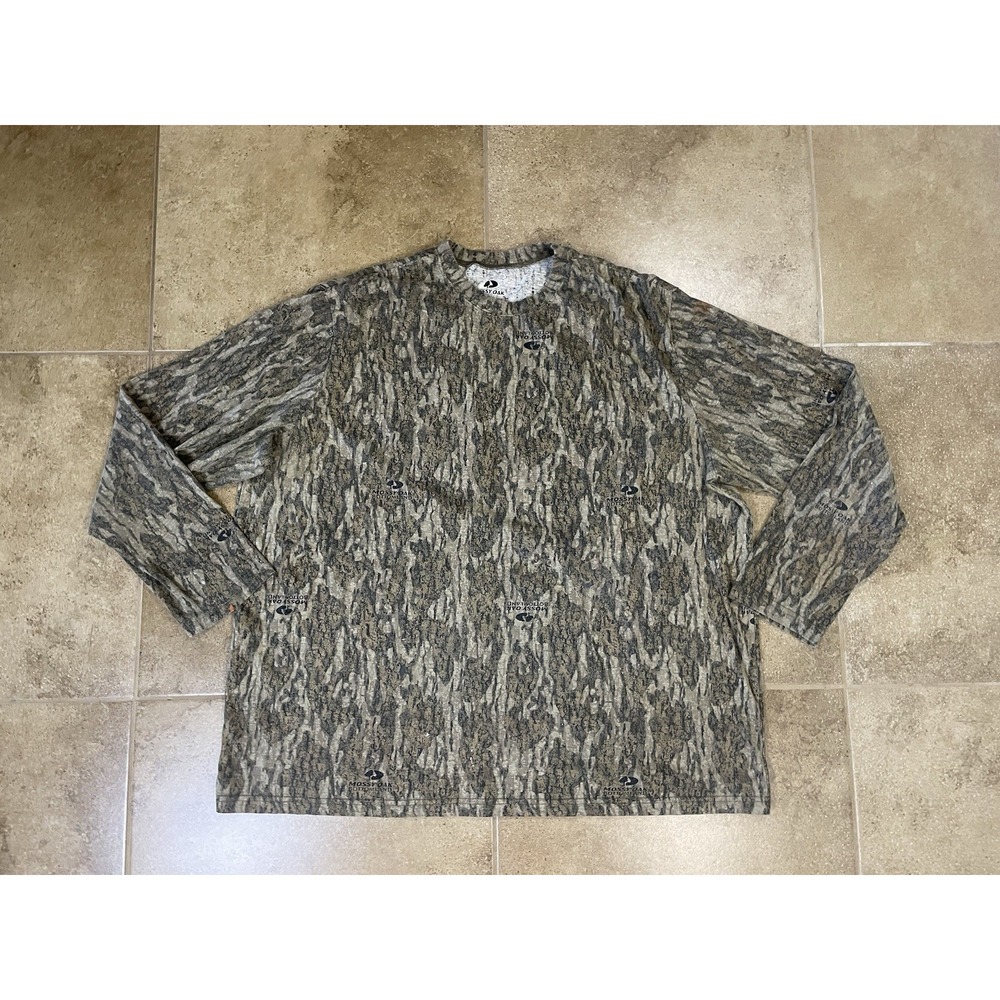 Mossy Oak Break-Up Mens Sz 3XL Country Camo Long Sleeve Shirt Hunting Fishing